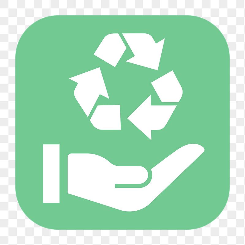 Recycle hand png sticker, flat | Free Icons - rawpixel