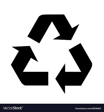 Recycle icon in trendy flat style isolated on vector image