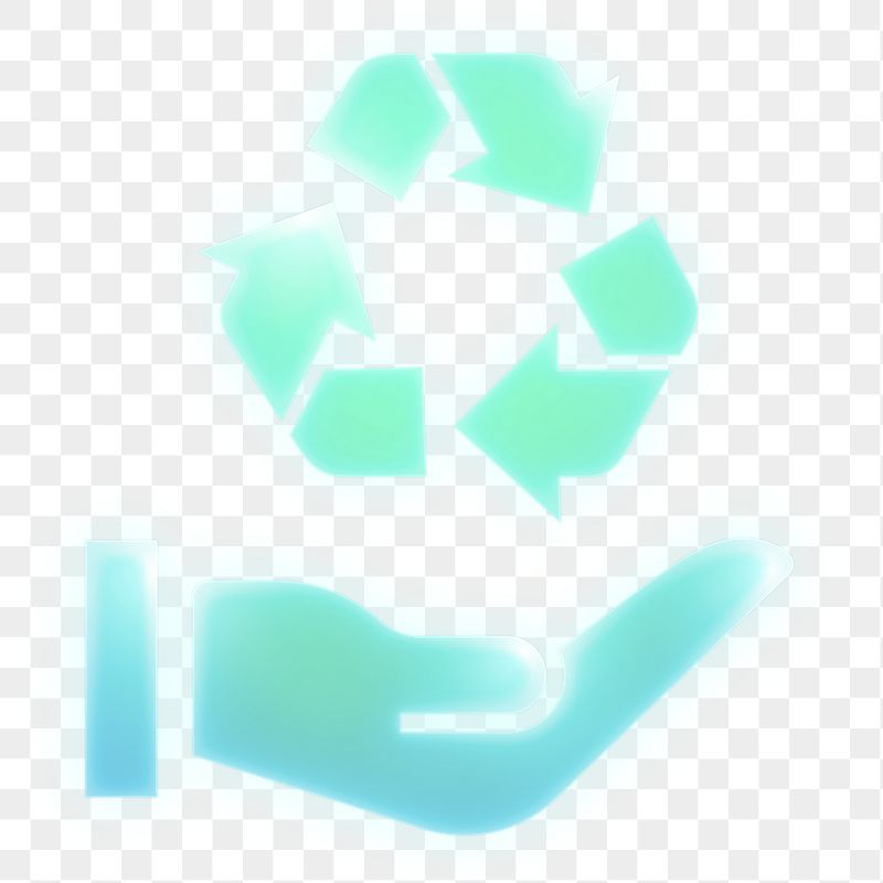 Recycle icon png sticker, neon | Free Icons - rawpixel