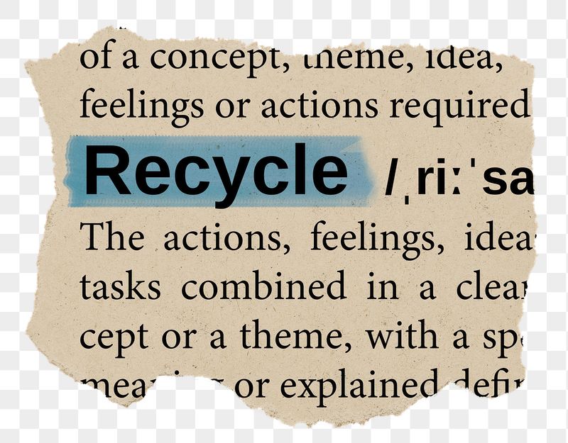 Recycle png word sticker, torn | Free PNG - rawpixel