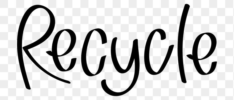 Recycle png word sticker typography, | Free PNG - rawpixel