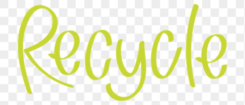 Recycle png word sticker typography, | Free PNG - rawpixel