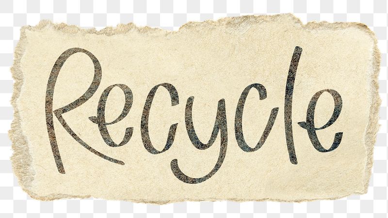Recycle png word sticker typography, | Free PNG - rawpixel