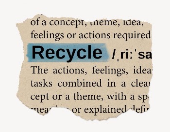 Recycle ripped dictionary, editable word | Free PSD - rawpixel