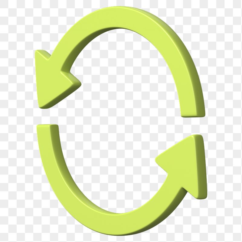 Recycle symbol png 3D sticker, | Free PNG - rawpixel