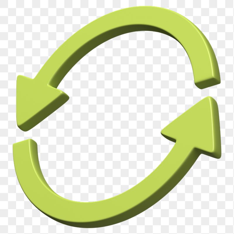 Recycle symbol png 3D sticker, | Free PNG - rawpixel