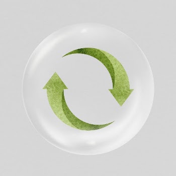 Recycle symbol sticker, environment icon | Free PSD - rawpixel