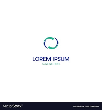 Recycle technology media business logo vector image