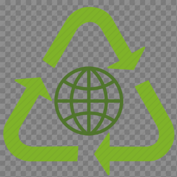 Recycling Earth PNG High-Quality Image