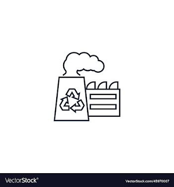 recycling plant creative icon from recycling