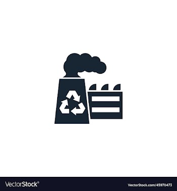 recycling plant creative icon from recycling