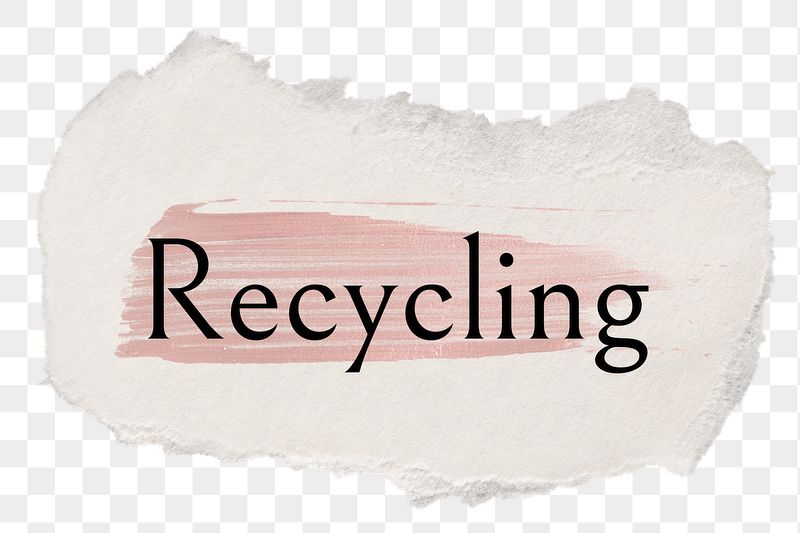 Recycling png word sticker typography, | Free PNG - rawpixel