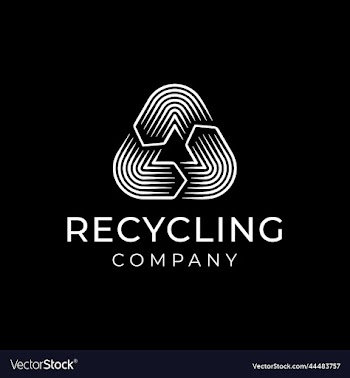recycling symbol icon logo template