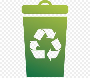 Recycling symbol Waste Recycling bin - A trash can 