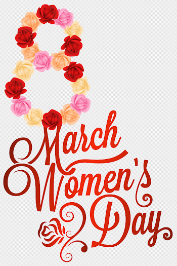 Red 8 March Womens Day PNG Clipart Image | Gallery Yopriceville ...
