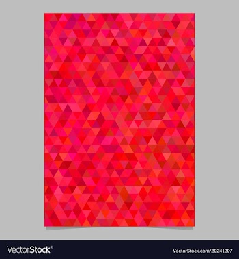 Red abstract brochure background template design vector image