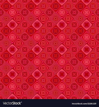 Red abstract diagonal tile mosaic pattern vector image