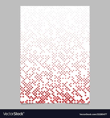 Red abstract dot pattern brochure background vector image