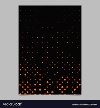 Red abstract dot pattern brochure background vector image