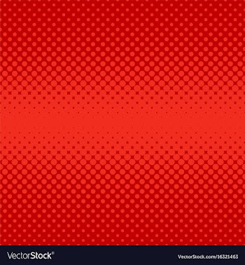 Red abstract halftone dot pattern background vector image