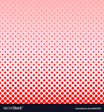 Red abstract halftone dot pattern background vector image