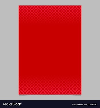 Red abstract halftone geometrical dot and square vector image