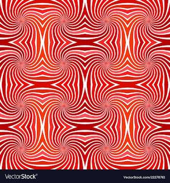 Red abstract hypnotic seamless striped spiral vector image