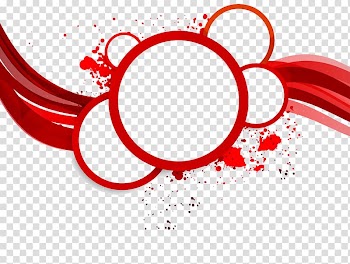 Red abstract illustration, Red Abstract art , Red decorative circle diagram transparent background PNG clipart