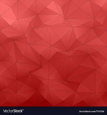 Red abstract irregular triangle pattern background vector image