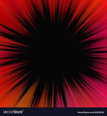 Red abstract psychedelic starburst background vector image