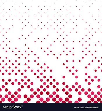 Red abstract repeating dot pattern - winter vector image