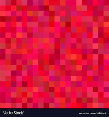 Red abstract square mosaic background - from vector image