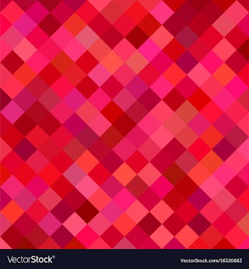 Red abstract square pattern background vector image