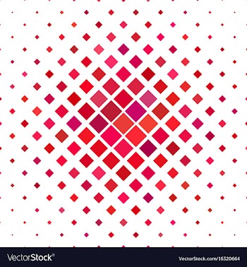 Red abstract square pattern background vector image