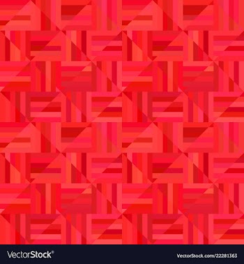 Red abstract striped square mosaic pattern vector image