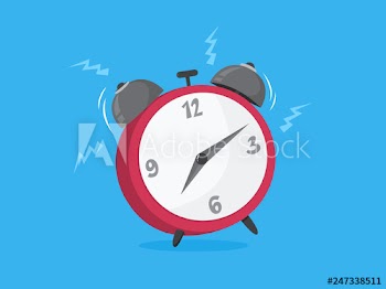 Red alarm clock ring