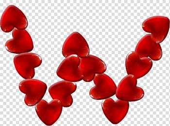 Red Alphabet Heart God, heart transparent background PNG clipart