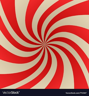 Red and beige abstract twirl background vector image