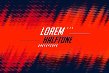 Red and black diagonal halftone background Free Vector