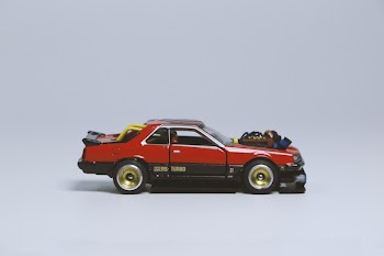 Red and Black Die-cast Car