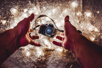 Red and Black Dslr Camera