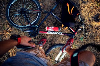 Red and Black Giant Mountain Bike