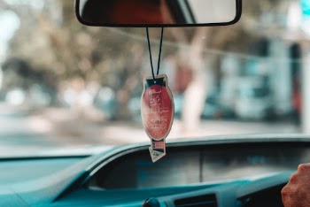 Red and Black Hanging Car Decor