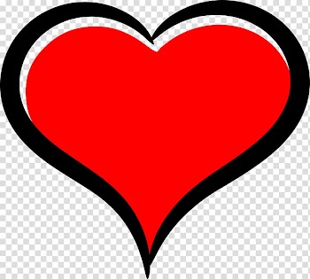 Red and black heart artwork, Heart Symbol , love heart transparent background PNG clipart