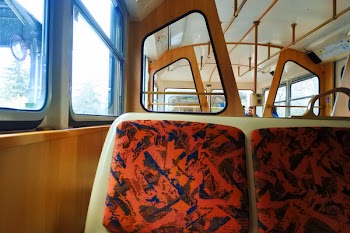 Red and Black Padded Seat