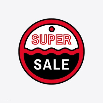 Red and black sale badge design | Free stock vector - 464187