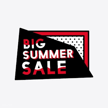 Red and black sale badge design | Free stock vector - 464198