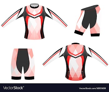 Red and black style sports t-shirt vector image