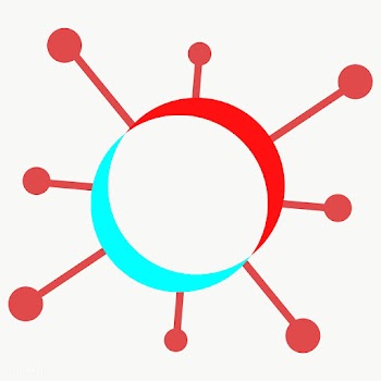 Red and blue coronavirus cell design element | Free  transparent png - 2317240