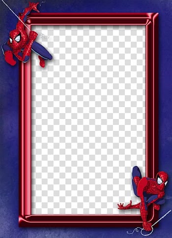 Red and blue Spider-Man digital frame illustration, Spider-Man Captain America Batman Hulk , Spider-Man transparent background PNG clipart